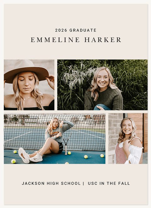 Minimalist Gallery Graduation Cards
