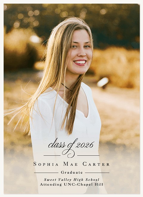 Gentle Simplicity Graduation Cards