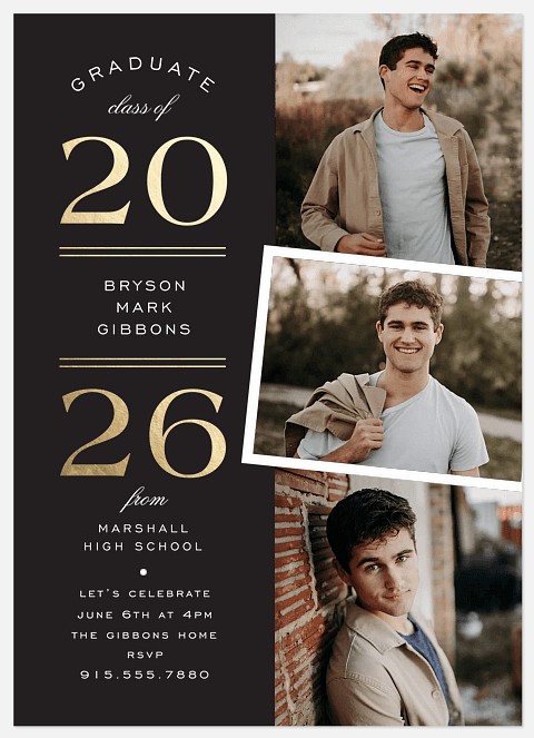 Distinguished Year Graduation Cards