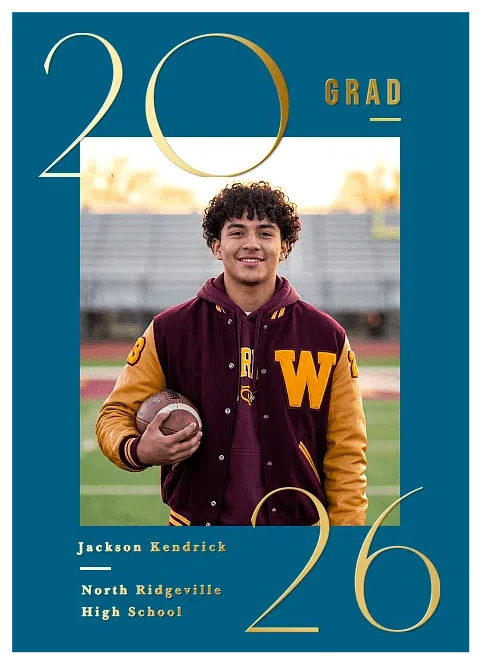 Bold, Big Year Graduation Cards