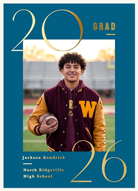 Bold, Big Year Graduation Cards