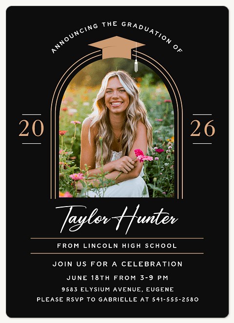 Arched Hat Graduation Cards