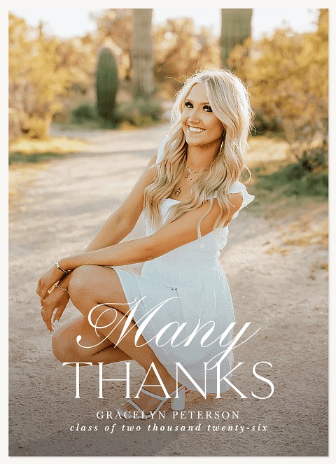 Fanciful Thanks Thank You Cards 
