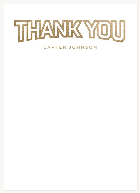 Sporty Graduate Thanks Thank You Cards 