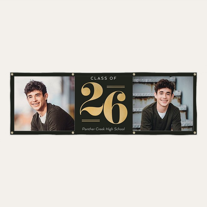 Fine Lines Graduation Banner Custom Banners