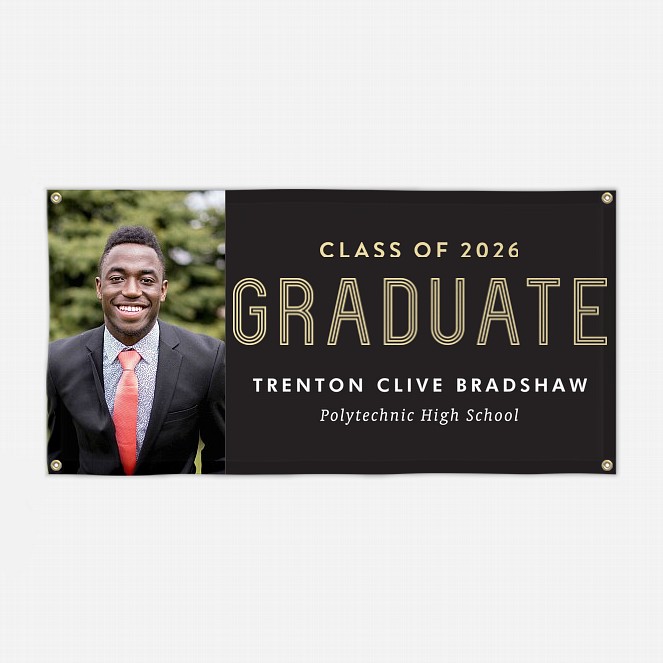 Modern Inline Graduation Banner Graduation Banners