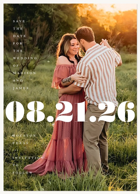 Classic Cover Save the Date Cards