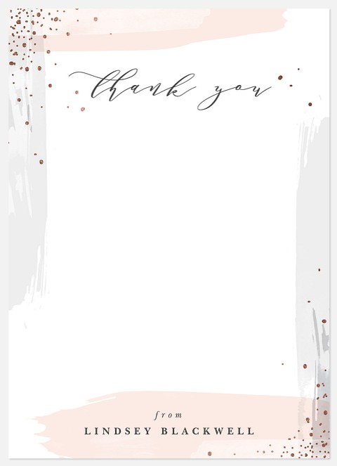 Artistic Accomplishment Thank You Cards 