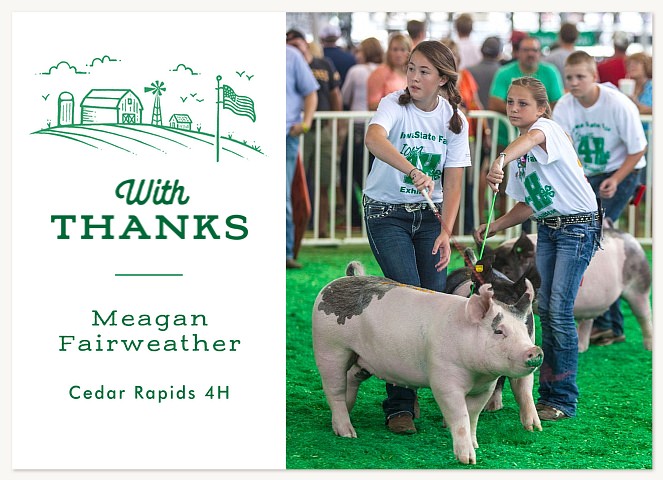 Farm Life Thank You Cards 