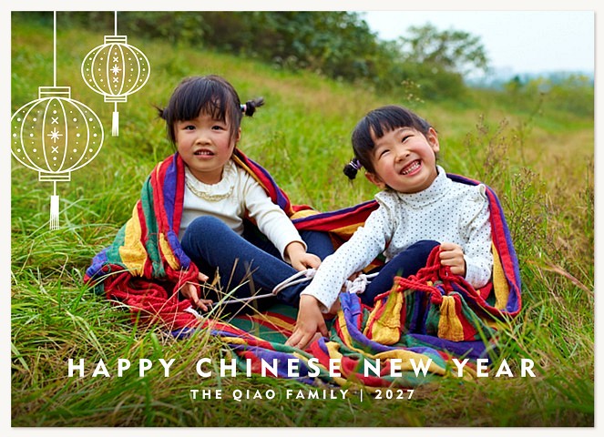 Paper Lanterns Chinese New Year Cards
