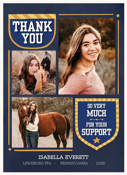 Banner Support Thank You Cards 