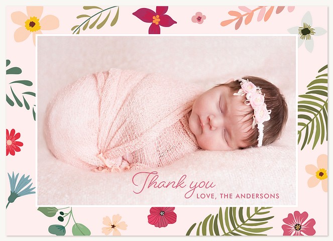 Floral Collage Thank You Cards 