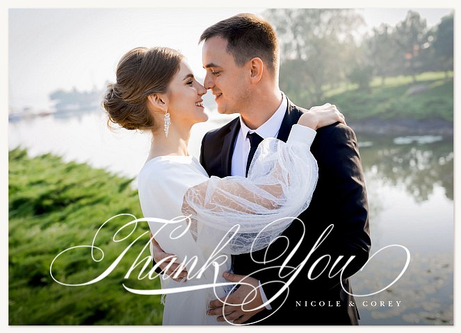 Pretty Type Thank You Cards 