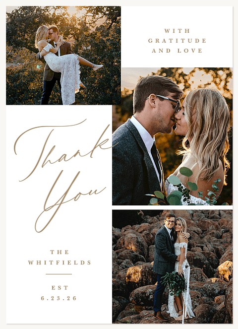 Refined Love Thank You Cards 