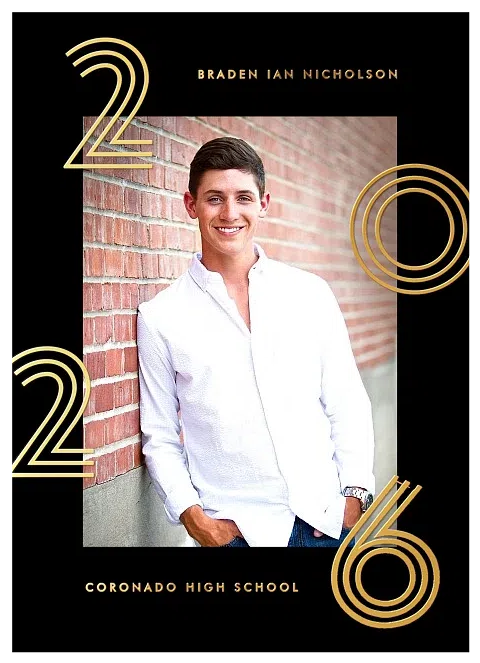 Inline Year Graduation Cards
