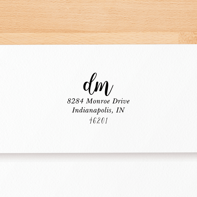 Calligraphic Initials | Custom Rubber Stamps