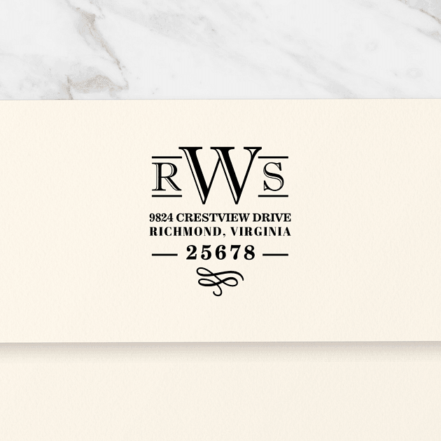 Elegant Stack | Custom Rubber Stamps