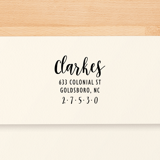 Whimsical Script | Custom Rubber Stamps