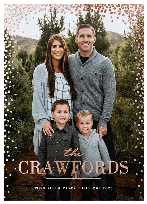 Confetti Cascade Christmas Cards