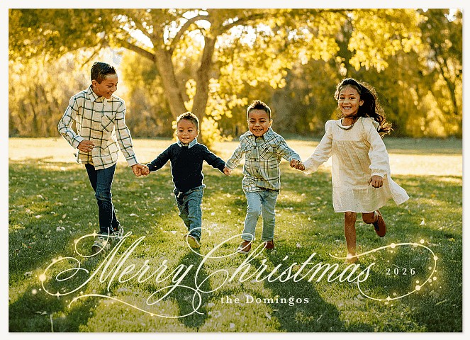 Luminous Noel Personalized Holiday Cards