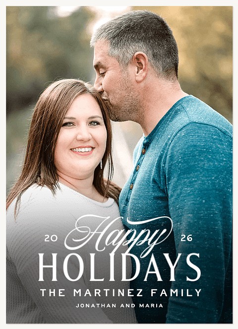Ascot Personalized Holiday Cards