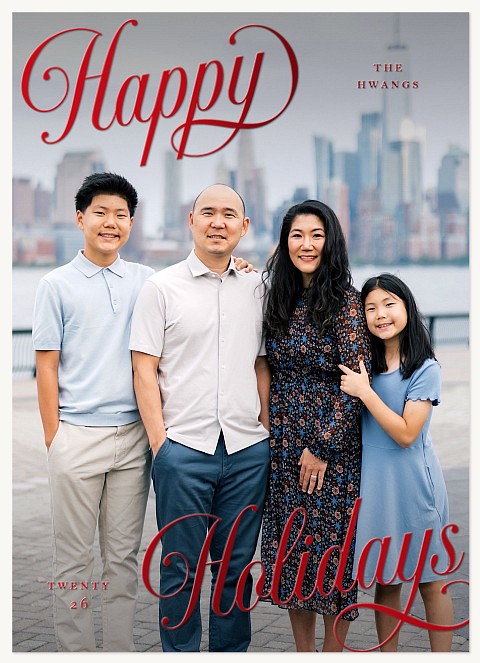 Four Corners Personalized Holiday Cards