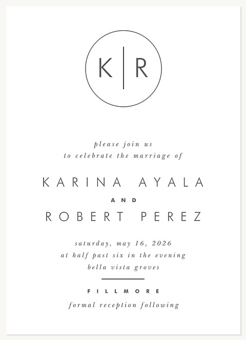 Moderna Wedding Invitations