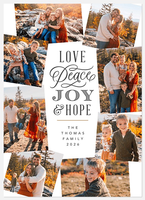 Joy & Hope Holiday Photo Cards