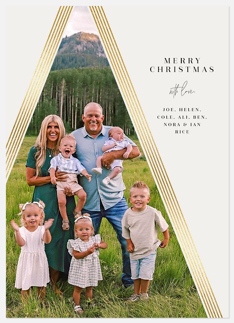 Modern Tree Holiday Photo Cards