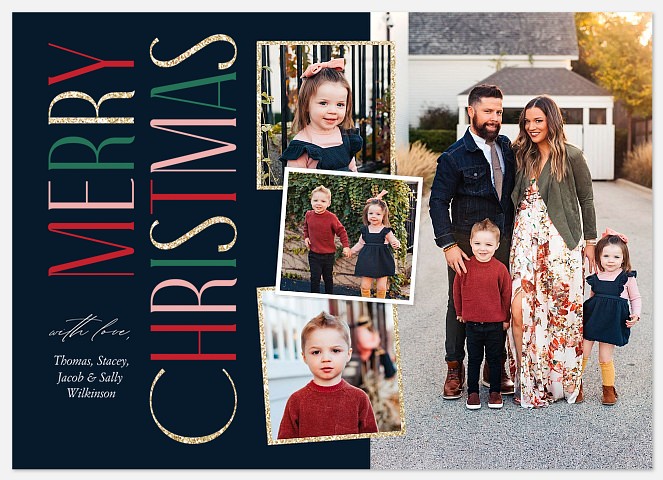 Mixed Snaps Holiday Photo Cards