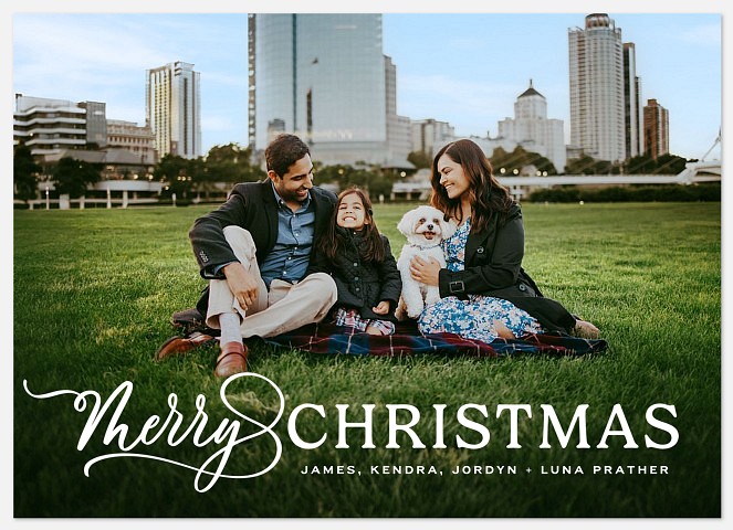 Christmas Overlay Holiday Photo Cards