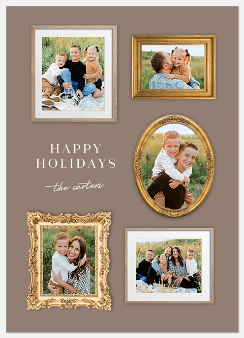 Gilded Gallery Holiday Photo Cards