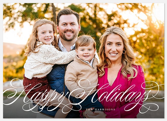 Along The Edge Holiday Photo Cards