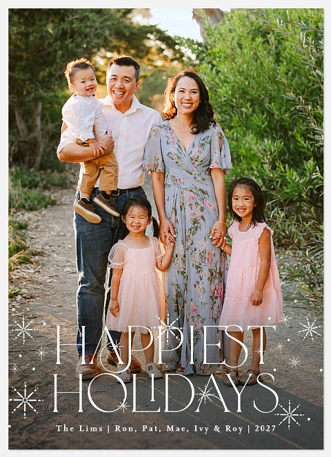 Twinkling Greeting Holiday Photo Cards