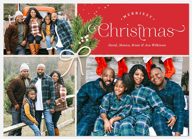 Festive Gift Holiday Photo Cards