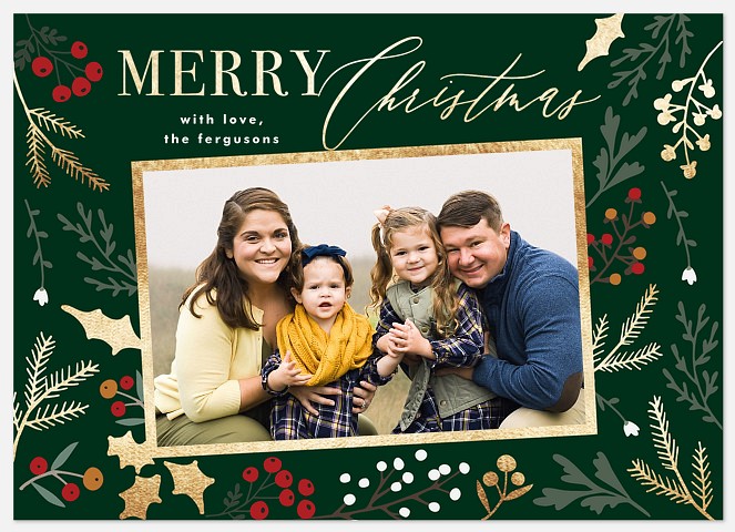 Winter Garden Holiday Photo Cards