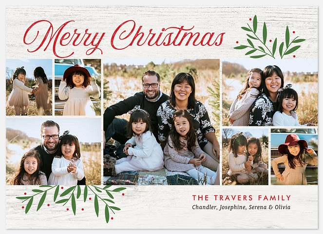 White Pine Holiday Photo Cards