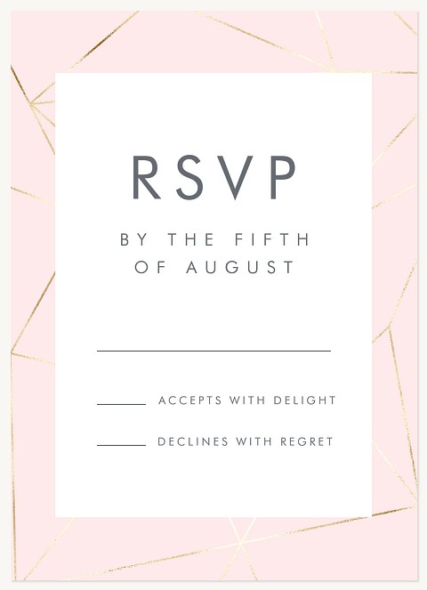 Modern Geo Bat Mitzvah RSVP Cards