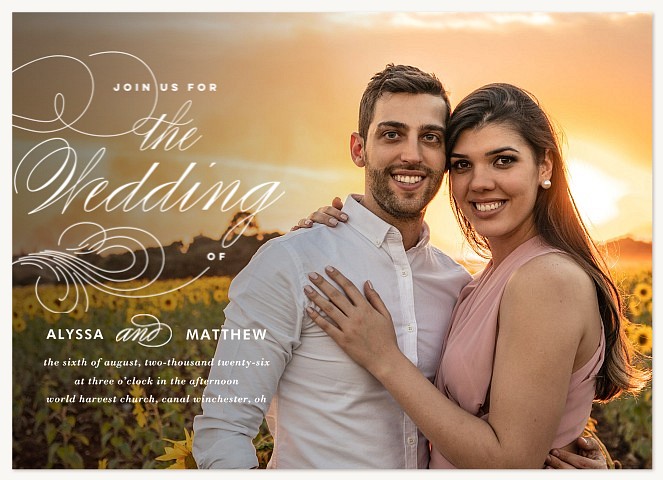 Flourished Wedding Invitations