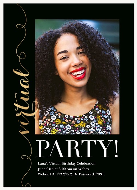 Fanciful Script Party Invitations