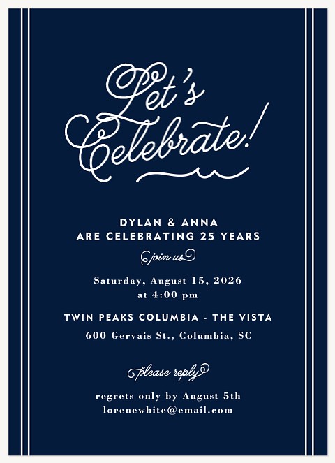 Nautical Times Party Invitations