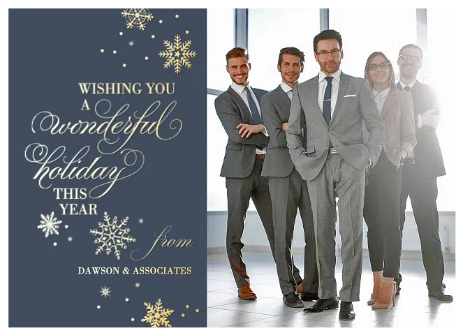 Snowflake Wonderland Business Holiday Cards