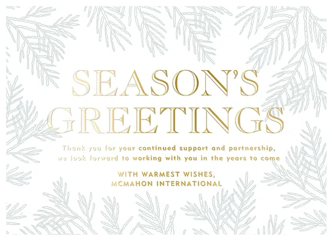 Subtle Pine Business Holiday Cards