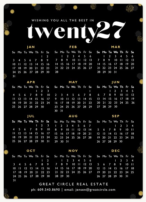 Classy Year Holiday & Christmas Magnet Cards