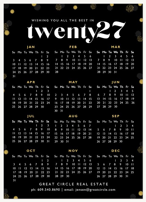 Classy Year Business Holiday Cards
