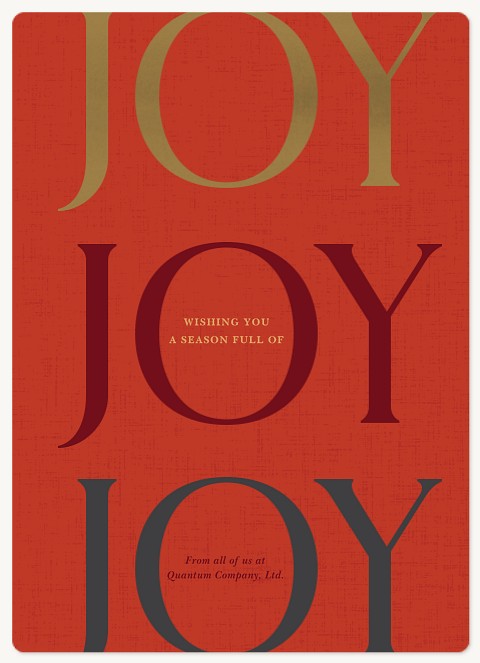 Triple Joy Holiday & Christmas Magnet Cards