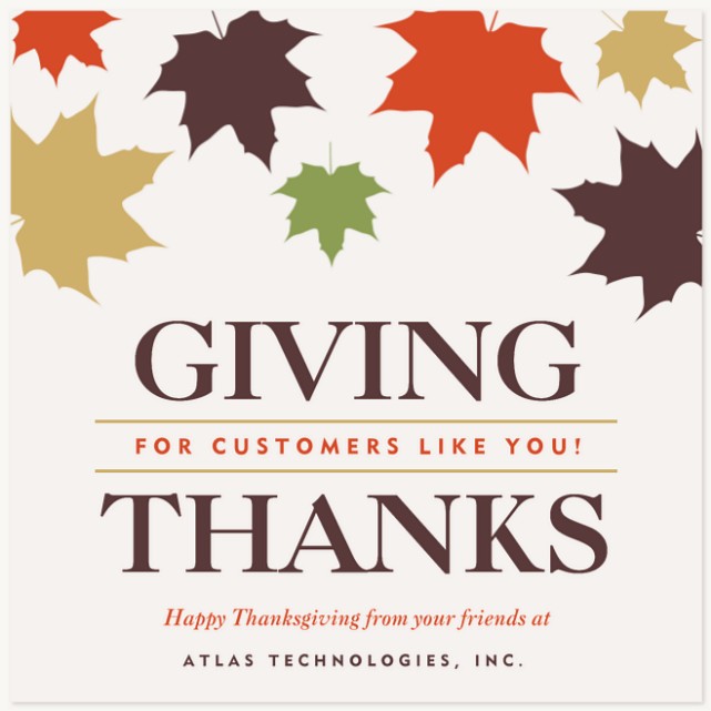 Autumn Appreciation Business Holiday Cards