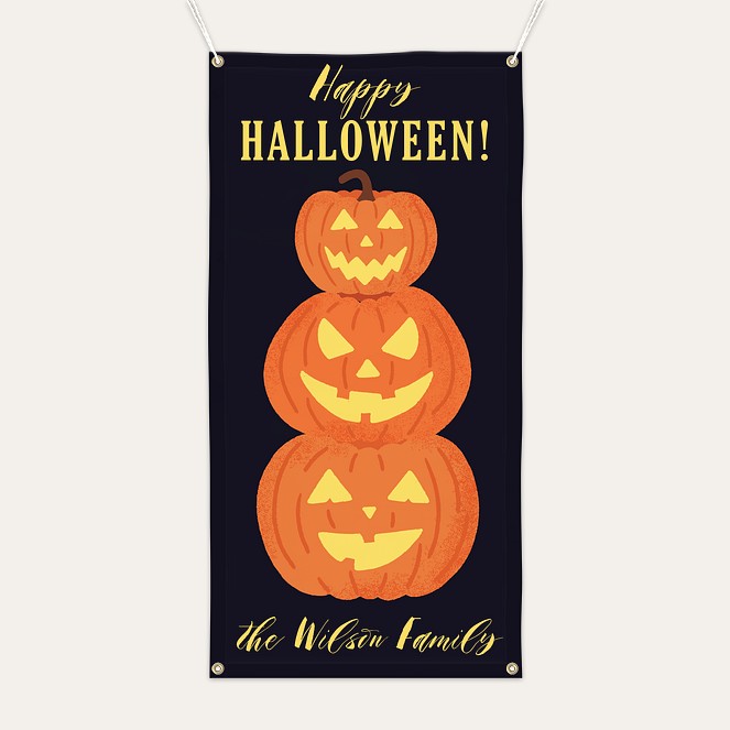 Jack o' lanterns Halloween Banner Custom Banners