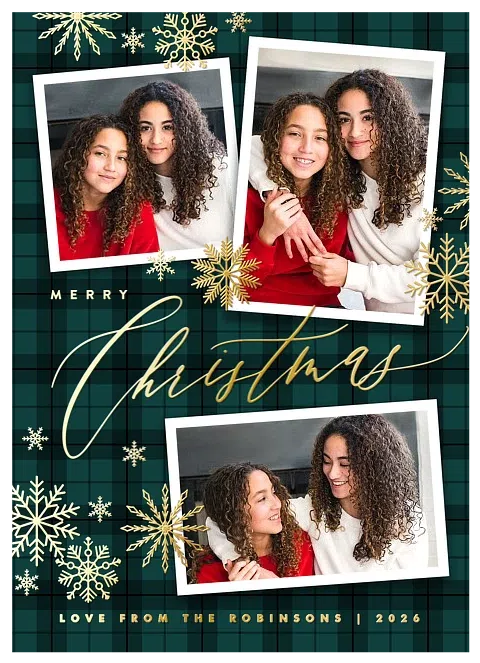 Luxe Snowfall Christmas Cards