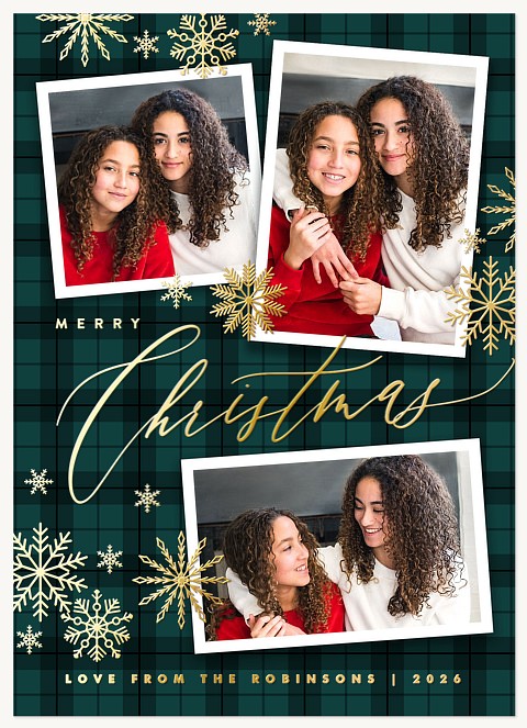 Luxe Snowfall Christmas Cards